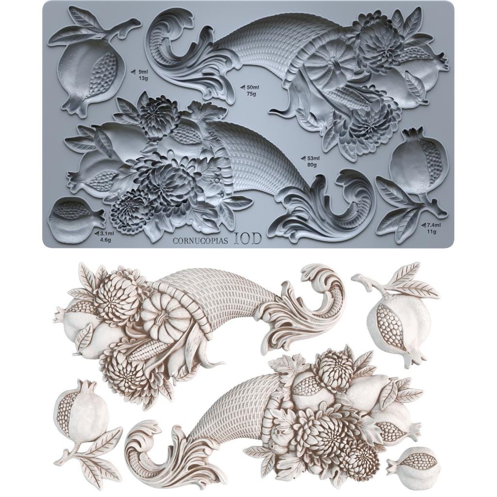 IOD Cornucopias Decor Mould