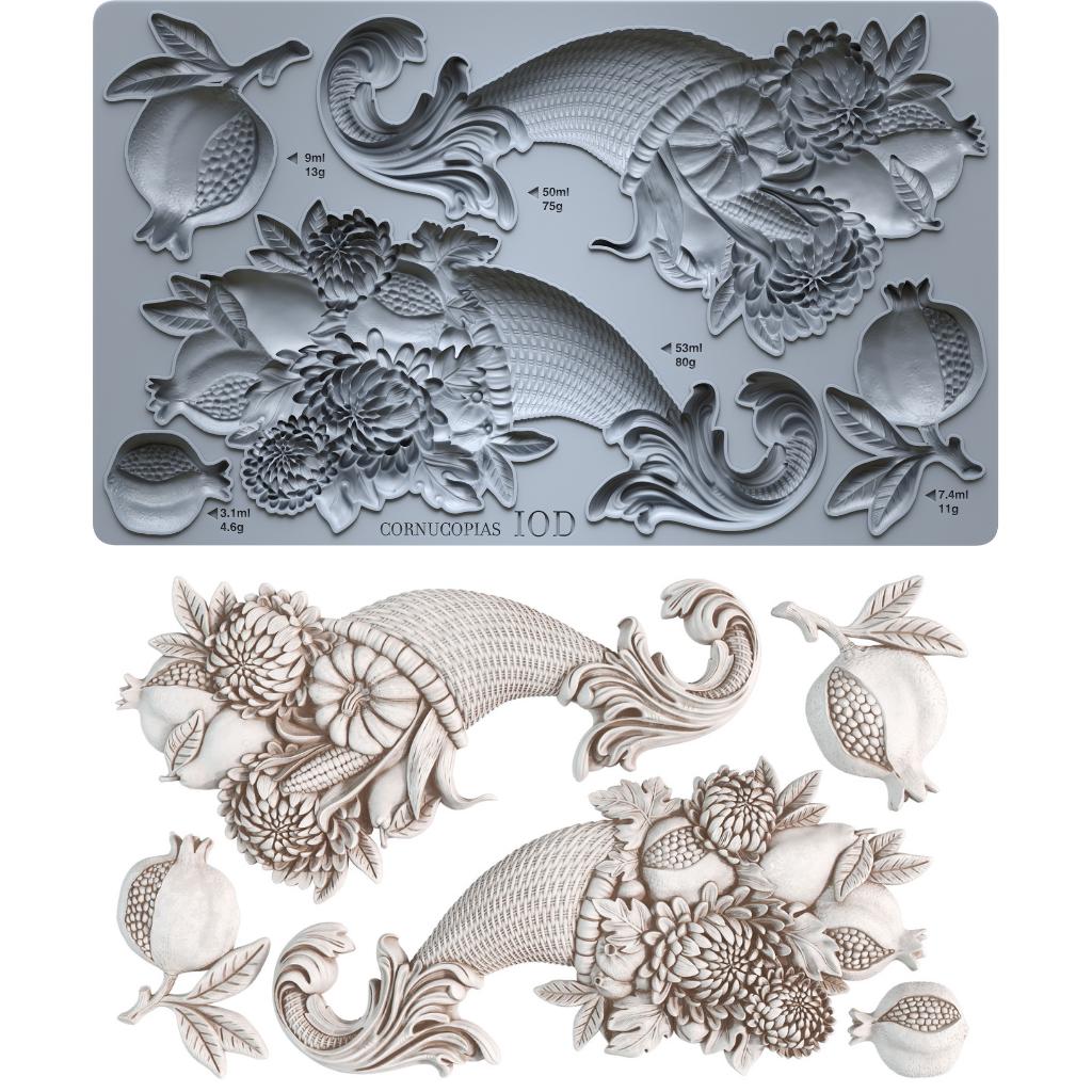 IOD Cornucopias Decor Mould