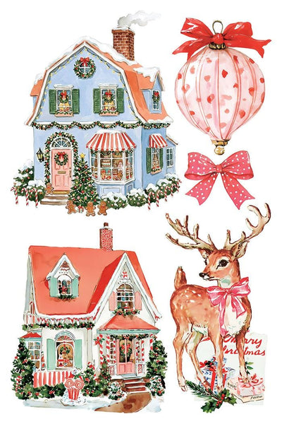 IOD Darling Holiday Rub On Transfer Sheet