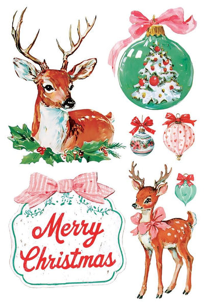 IOD Darling Holiday Rub On Transfer Sheet