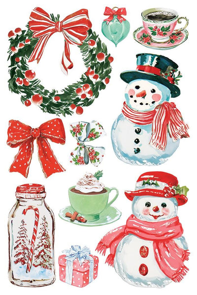 IOD Darling Holiday Rub On Transfer Sheet