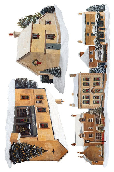IOD A Cotswold Christmas Rub On Transfer Sheet