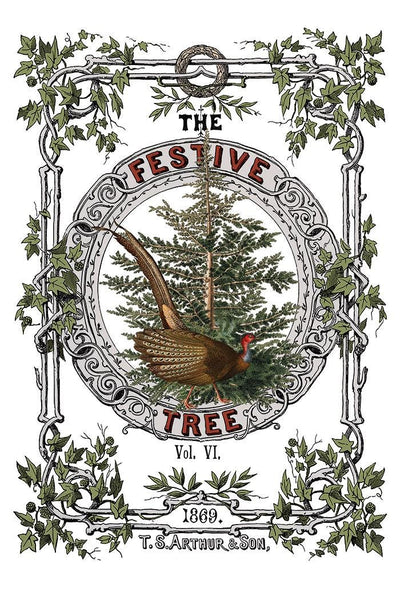 IOD Stag Tavern Christmas Rub On Transfer Sheet