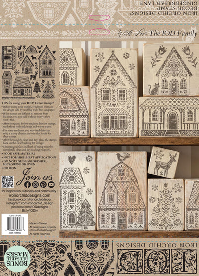 IOD Gingerbread Lane Christmas Decor Stamp