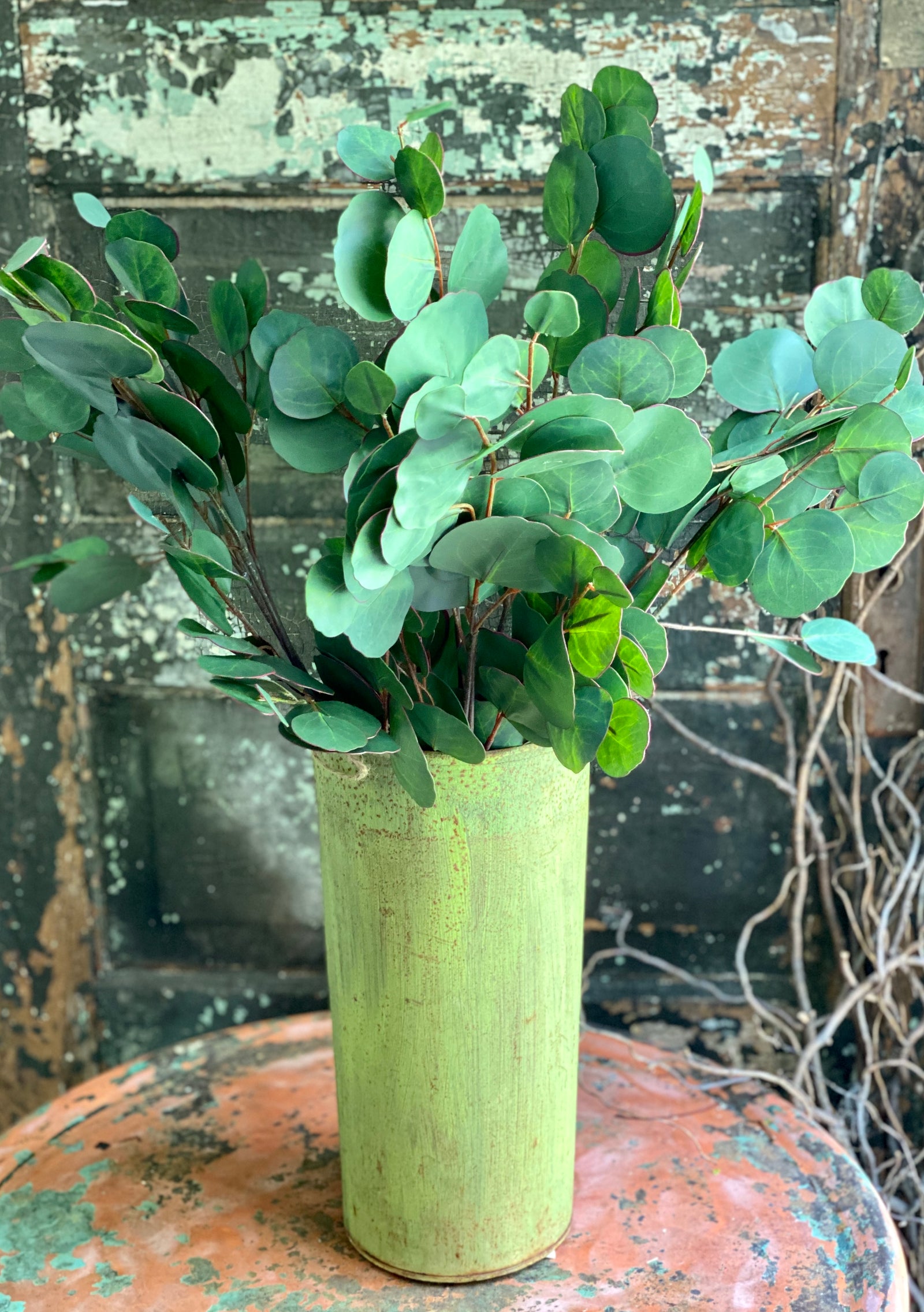 Faux Silver Dollar Eucalyptus Spray - Real Touch