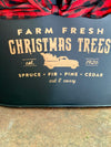 Farm Fresh Oval Tin Christmas Planter