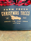 Farm Fresh Oval Tin Christmas Planter