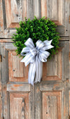 Boxwood wreath~The Brianna spring boxwood wreath~All season wreath~Easter wreath~Summer Wreath~Mother&#39;s day gift~housewarming gift