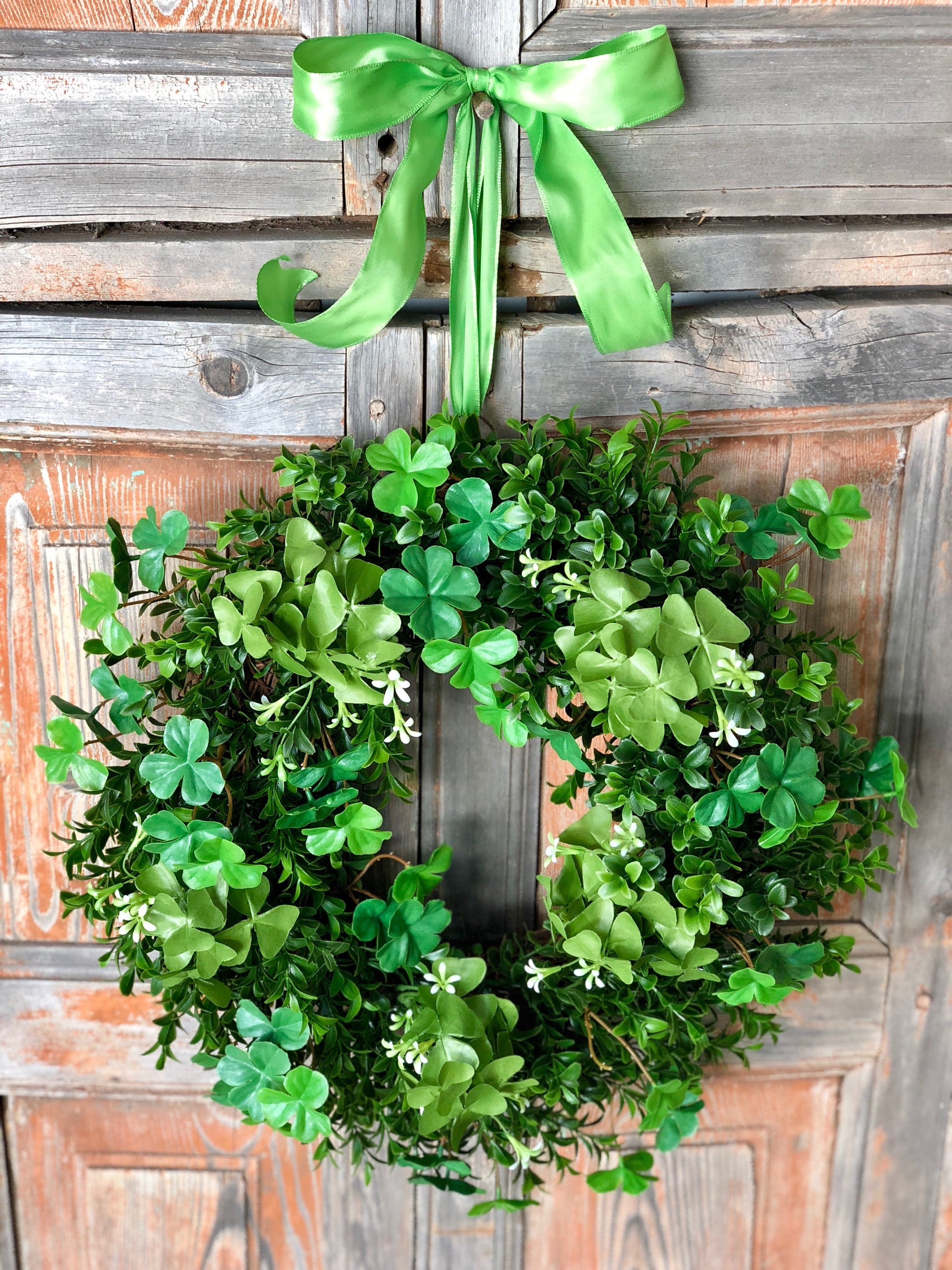 Grace and Peace Quilting: Gingham🍀Shamrock + Wreath