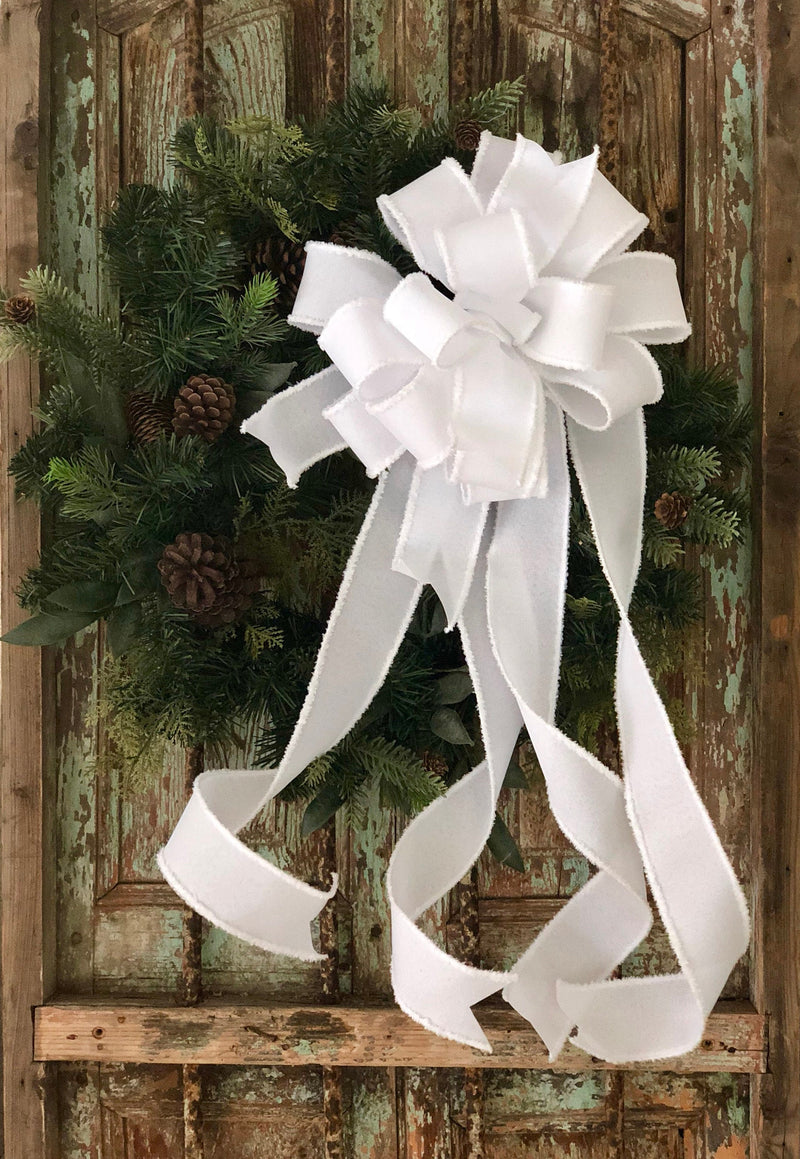 The Vanna White Oversized Christmas Tree Topper Bow~XL bow for trees~Large bow for wreaths~swag bow~elegant bow