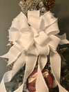 The Vanna White Oversized Christmas Tree Topper Bow~XL bow for trees~Large bow for wreaths~swag bow~elegant bow