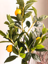 The Laureen Lemon Bush~Tabletop faux lemon tree~Office decor~silk mini Mantle tree~Home decor~farmhouse decor~large silk flower for table