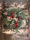 The Lillian Eucalyptus & Berry Christmas Wreath For Front Door~Winter berry wreath~Year round wreath for door~Farmhouse wreath for door