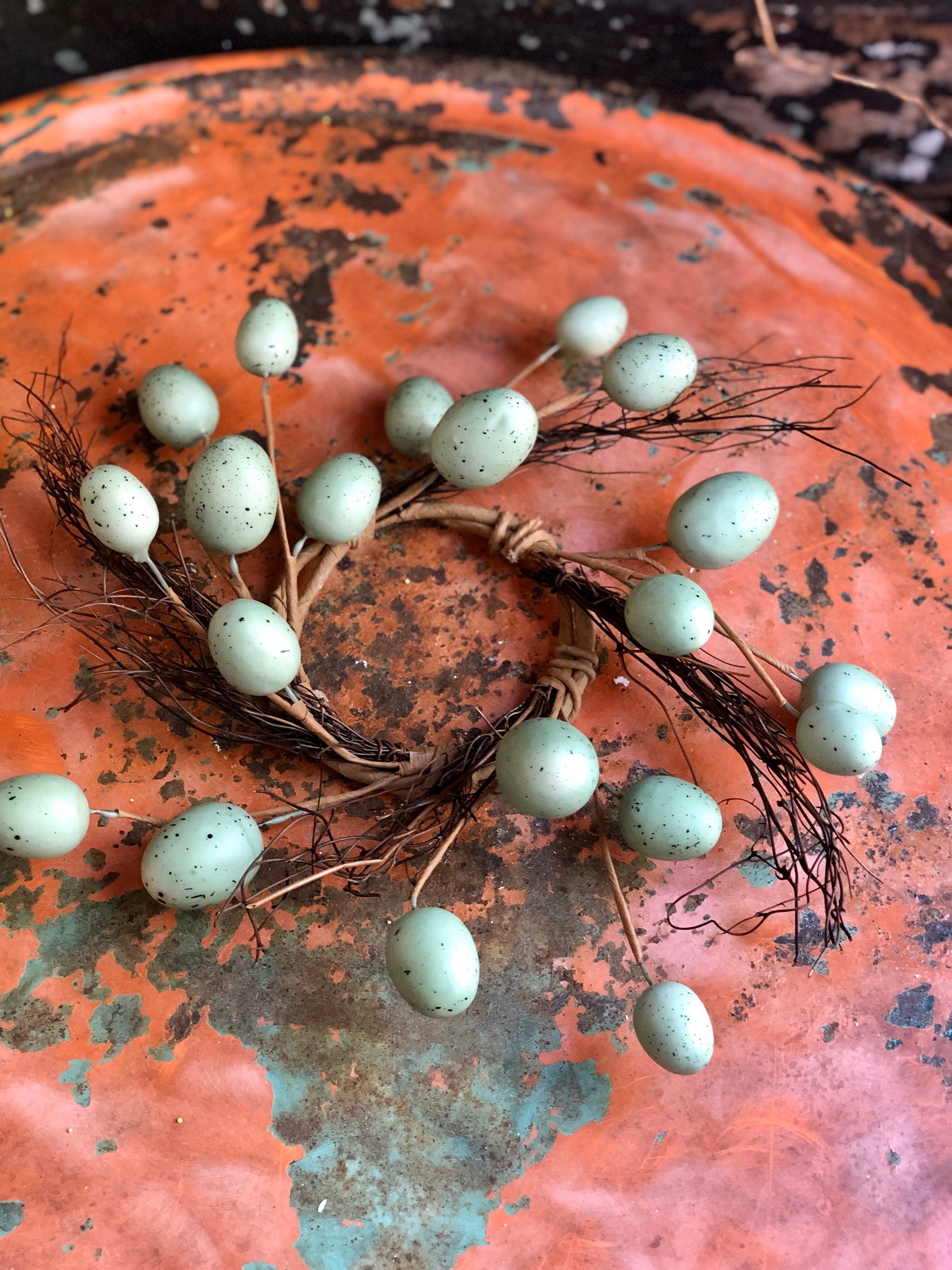 Robin Egg Candle Ring