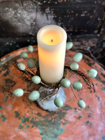 Robin Egg Candle Ring