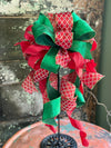 The Jingle Red & Green Christmas Bow