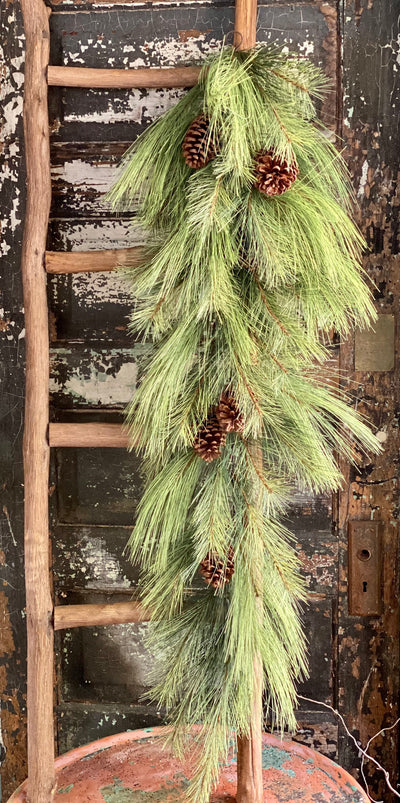 Extra Tall Long Needle Pine Christmas Swag, holiday greenery swag, wreath making supply, winter farmhouse decor, holiday decor