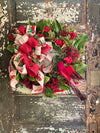 The Jane Red Cardinal Berry & Magnolia Rustic Christmas Wreath For Front door, Farmhouse Wreath, Winter wreath, Cabin Holiday wreath