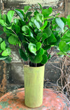 Artificial Real Touch Fiddle Leaf Fig Branch Greenery Spray, urn filler greenery, spring greenery, wreath making supply, wedding greenery