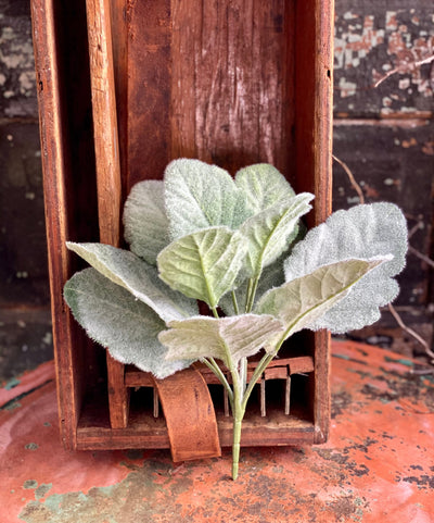 faux lambs ear potted plant Artificial Lambs Ear Leaf Greenery Bush