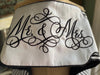 Black White Stripe Mr & Mrs Banner Wired, Wedding Banner, Wedding chair banner, wedding bunting, Wedding reception prop, Craft supply