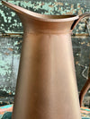 Vintage Style Copper Finish Farmhouse Metal Pitcher, utensil holder, fixer upper decor, cabin decor, French country cottage flower vase