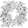 IOD Winter’s Song Wreath Paintable Rub On Transfer Sheet