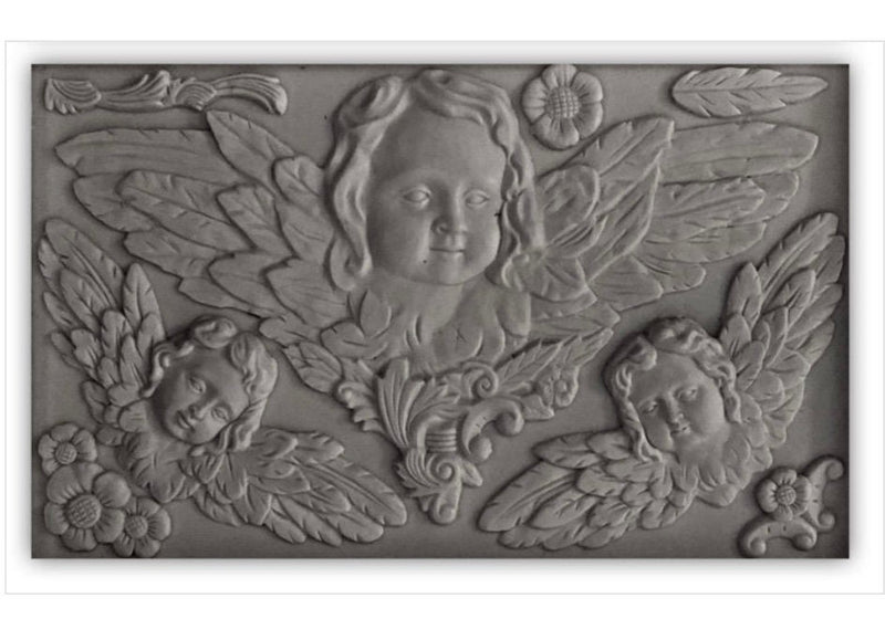 IOD Classical Cherubs Decor Mould, Casting mould for crafts, craft supply, soap mold, resin mold, French country mold, candy mold,