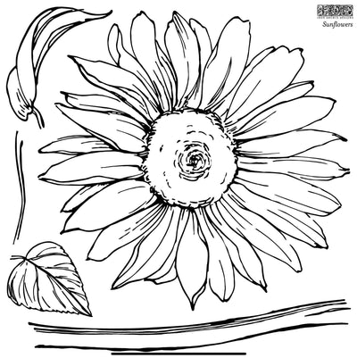 IOD Sunflower Decor Stamp