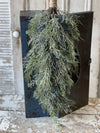 Artificial Blue Stone Snowy Cedar Pine Drop