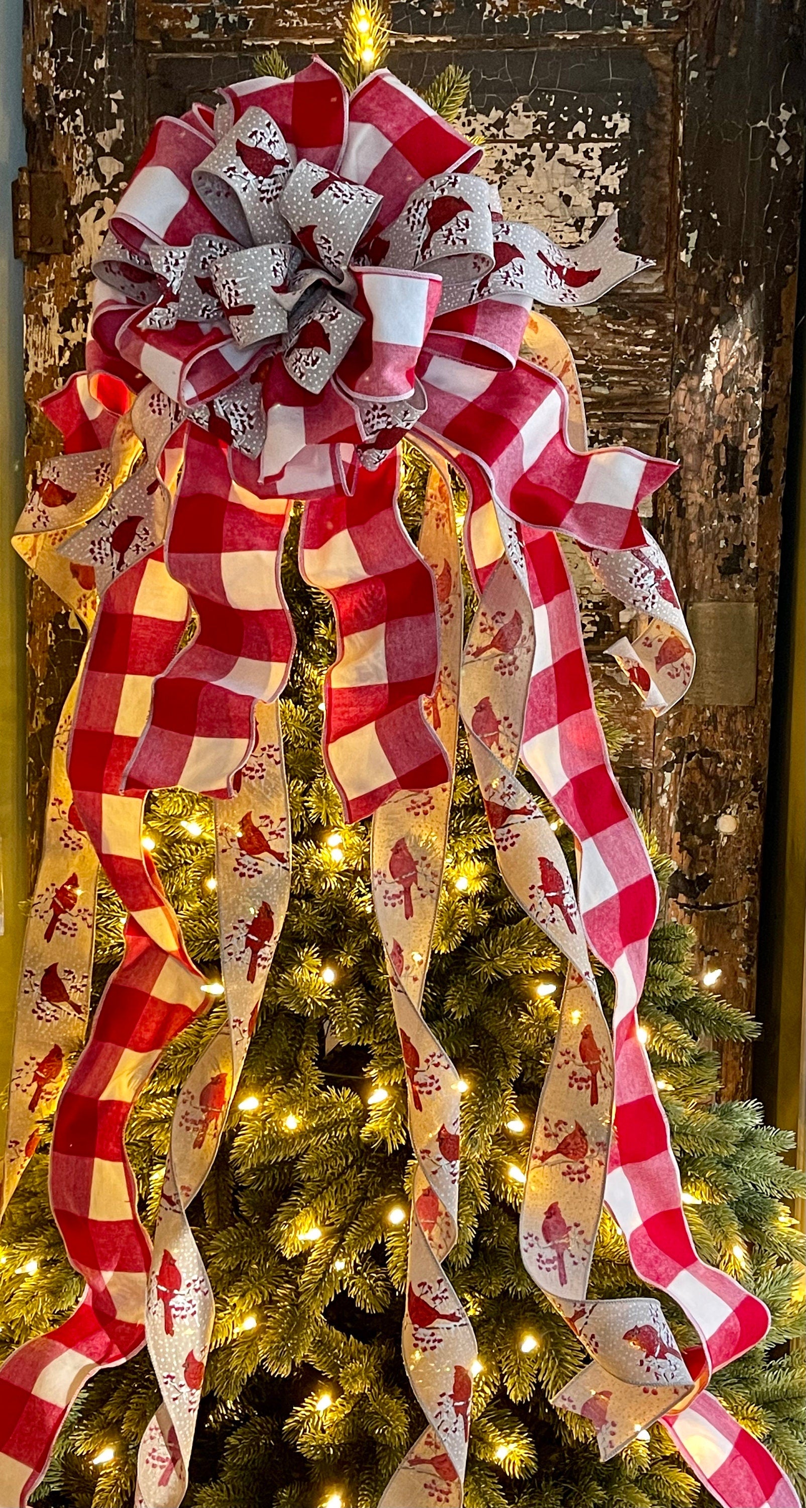 Christmas Tree Ribbon Toppers