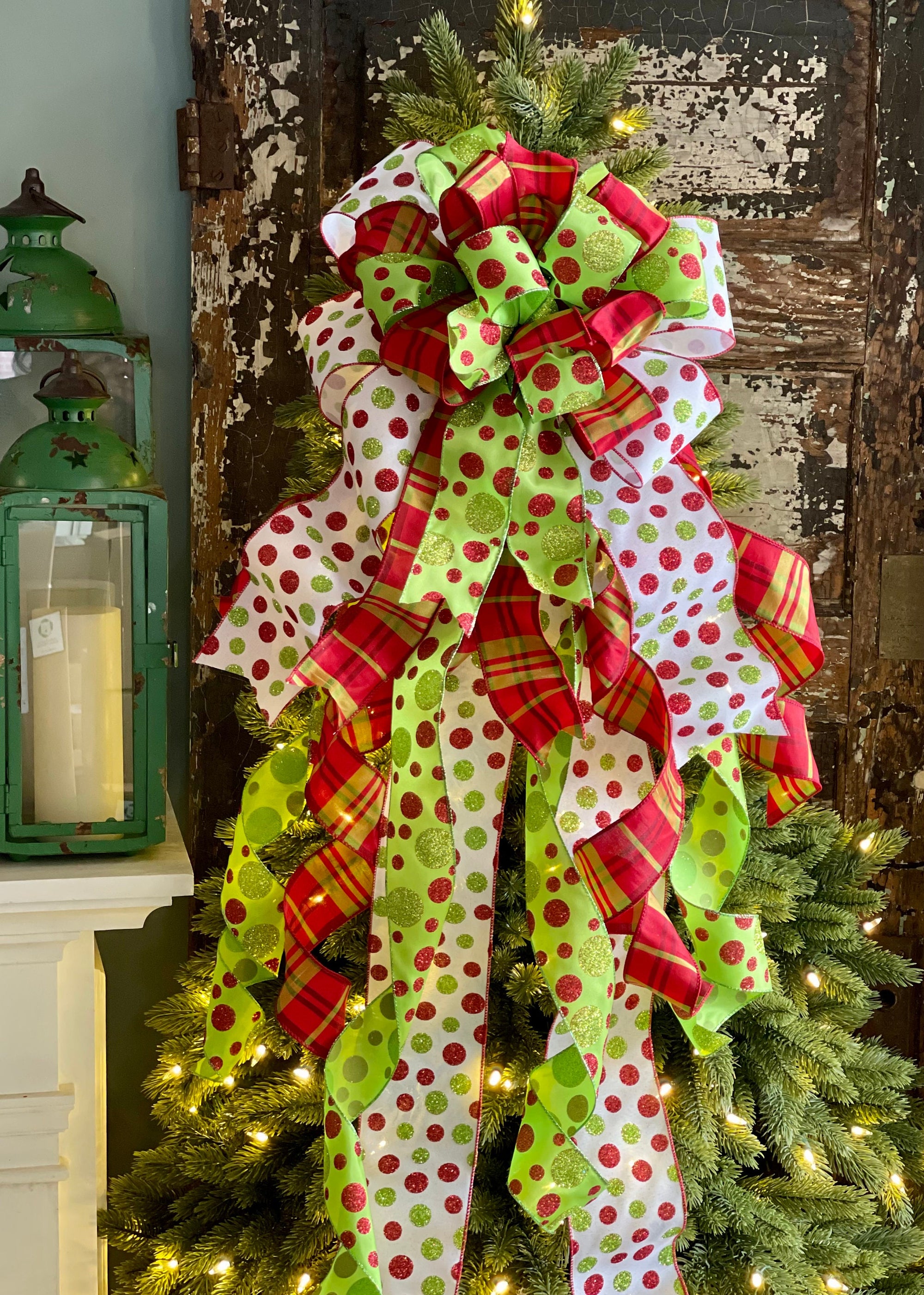 Whimsical Grinch Christmas Tree Topper