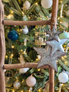 Tin Galvanized Star Christmas Ornament