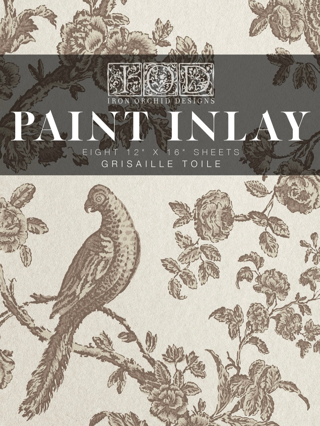IOD Griselle Toile Paint Inlay Sheet