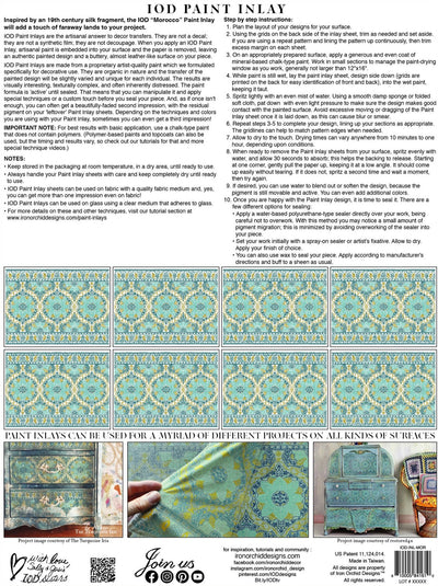 IOD Morocco Paint Inlay Sheet