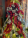 The Cathy Red Black & White Buffalo Check Christmas Bow