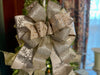 The Princess Platinum Silver & Gold Christmas Tree Topper Bow, Snowflake bow, Bow for wreaths, Xmas bow, large luxury bow