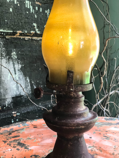 Primitive LED Vintage Style Lamp